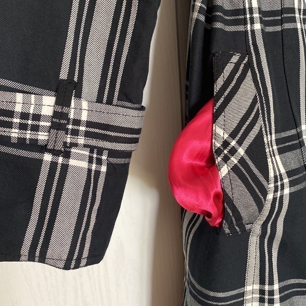 Vertigo Paris Plaid Jacket Size Medium - image 7